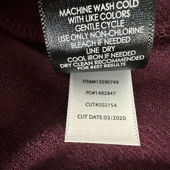 Torrid Slub Rib Fluted Dress size 2 Wine - Picture 10 of 12